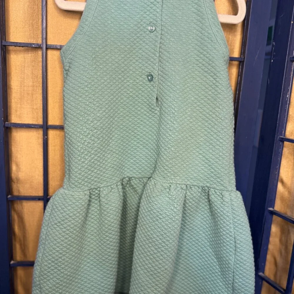 Janie & Jack Green Textured Ruffle Dress Toddler Girl 3T - Picture 5 of 5